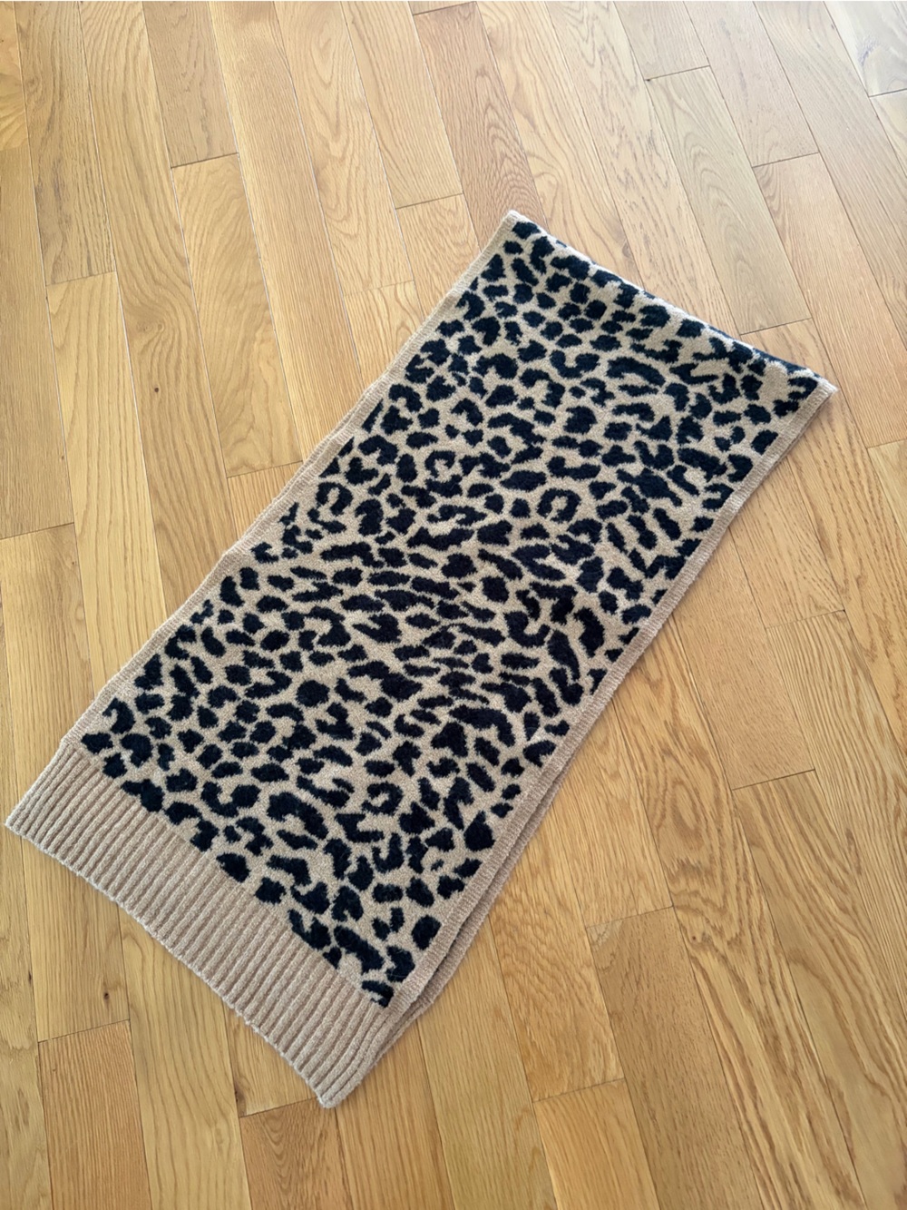 J. Crew Leopard Knit Skirt in Tan and Black